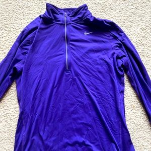 Purple Nike Dry Fit Zip Up